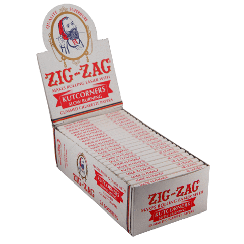 ZIG ZAG KUTCORNERS PAPER SLOW BURNING 24 COUNT