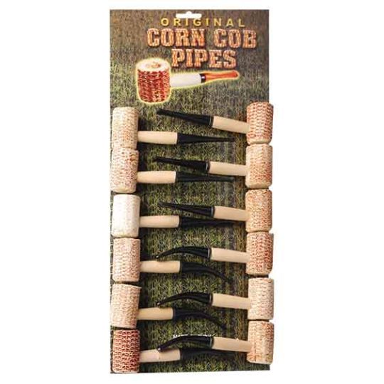 CORN COB PIPES DISPLAY 12CT