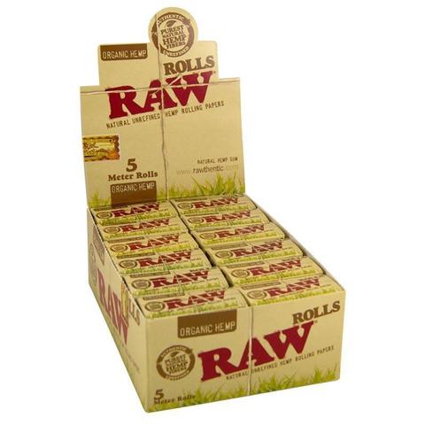 RAW ORGANIC HEMP 5M ROLLS 24 PER BOX