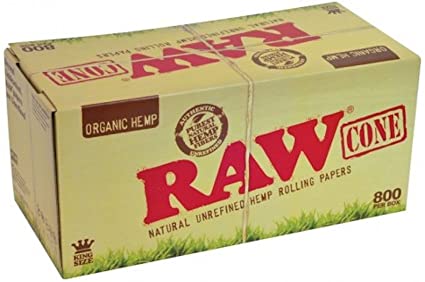 RAW ORGANIC CONES 800 CT