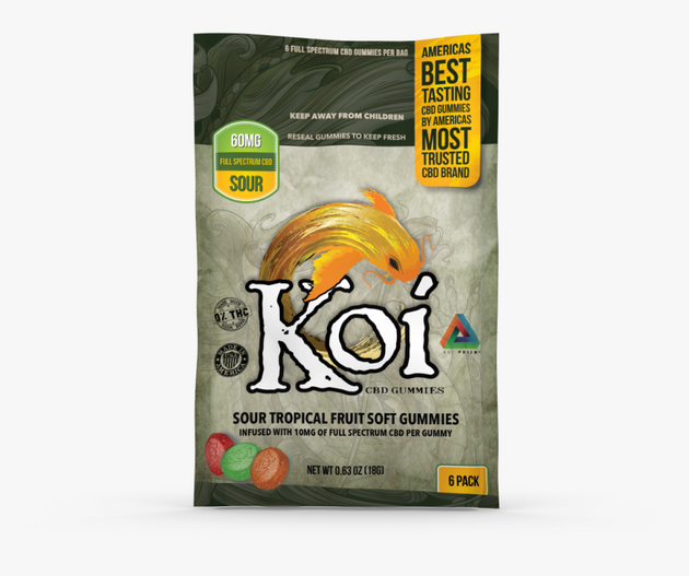 KOI SOUR GUMMIES 60MG