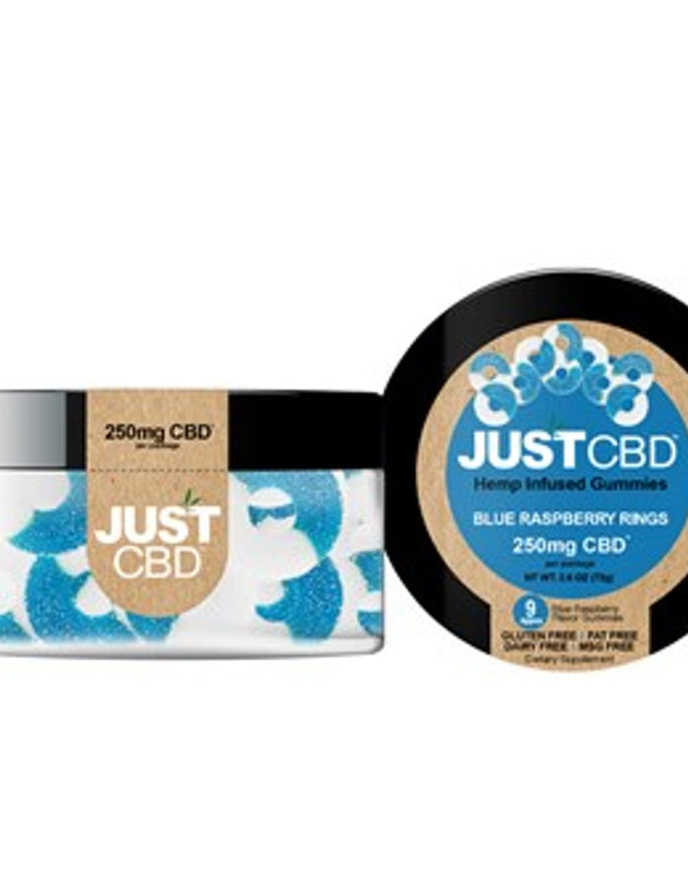 JUST CBD BLUE RASPBERRY RINGS