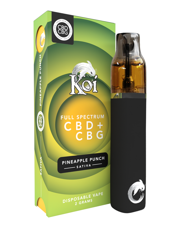 KOI CBD FULL SPECTRUM CBD + CBG DISPOSABLE DEVICE 2G