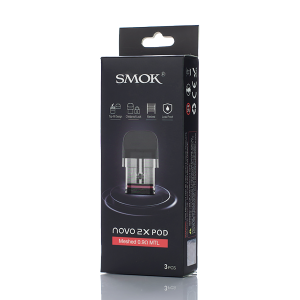 SMOK NOVO 2X MESHED 0.8MTL POD (3PCS)