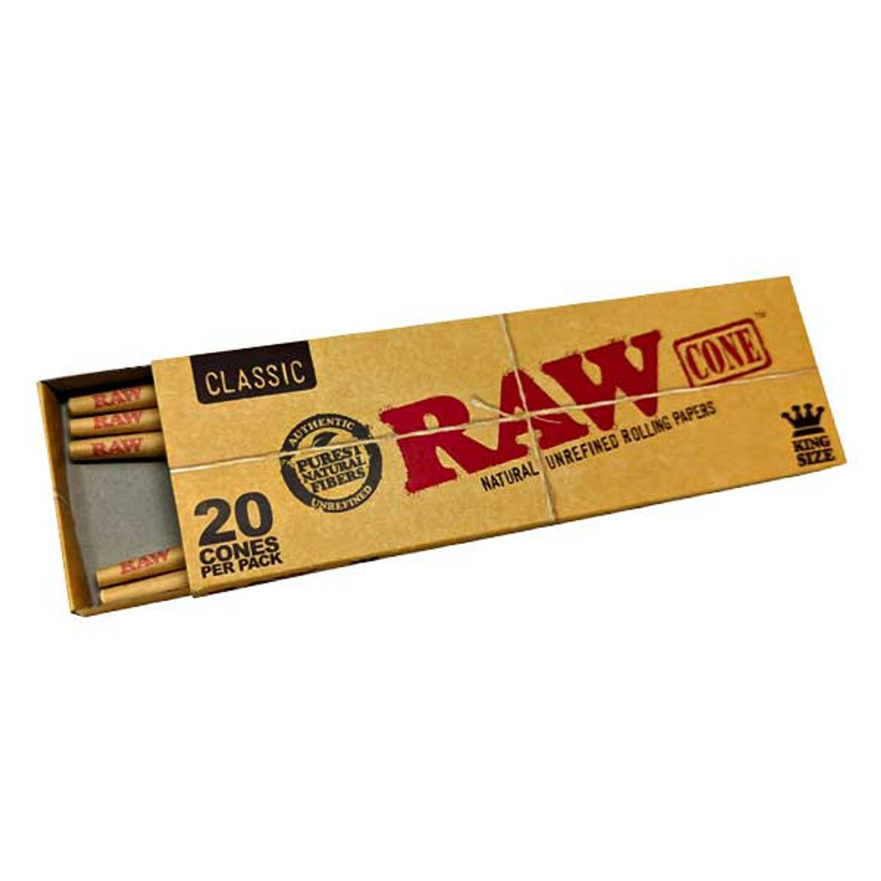 RAW CONES CLASSIC 20 CONES KING SIZE