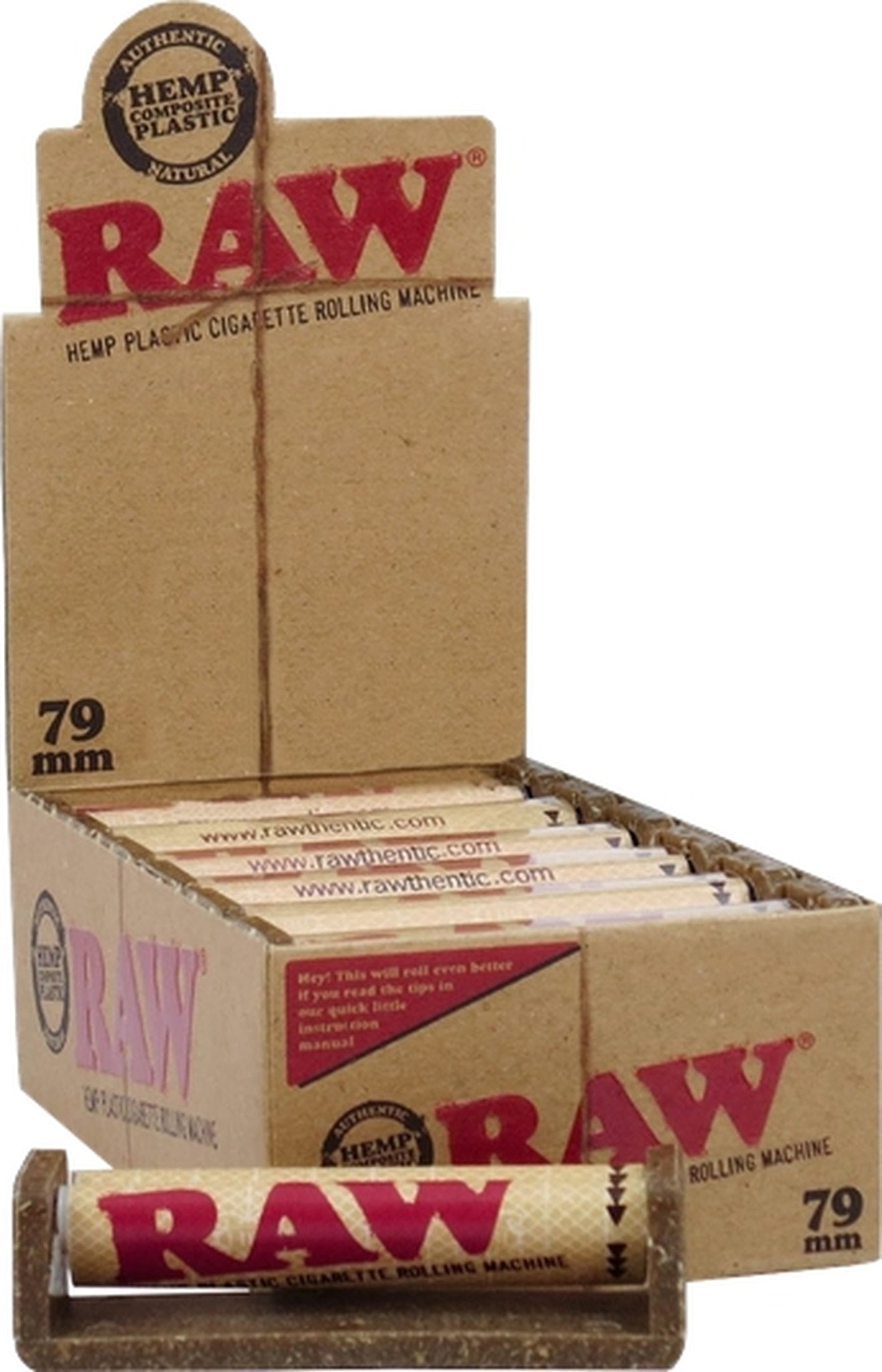 RAW 79MM ROLLING MACHINE 12 PER BOX