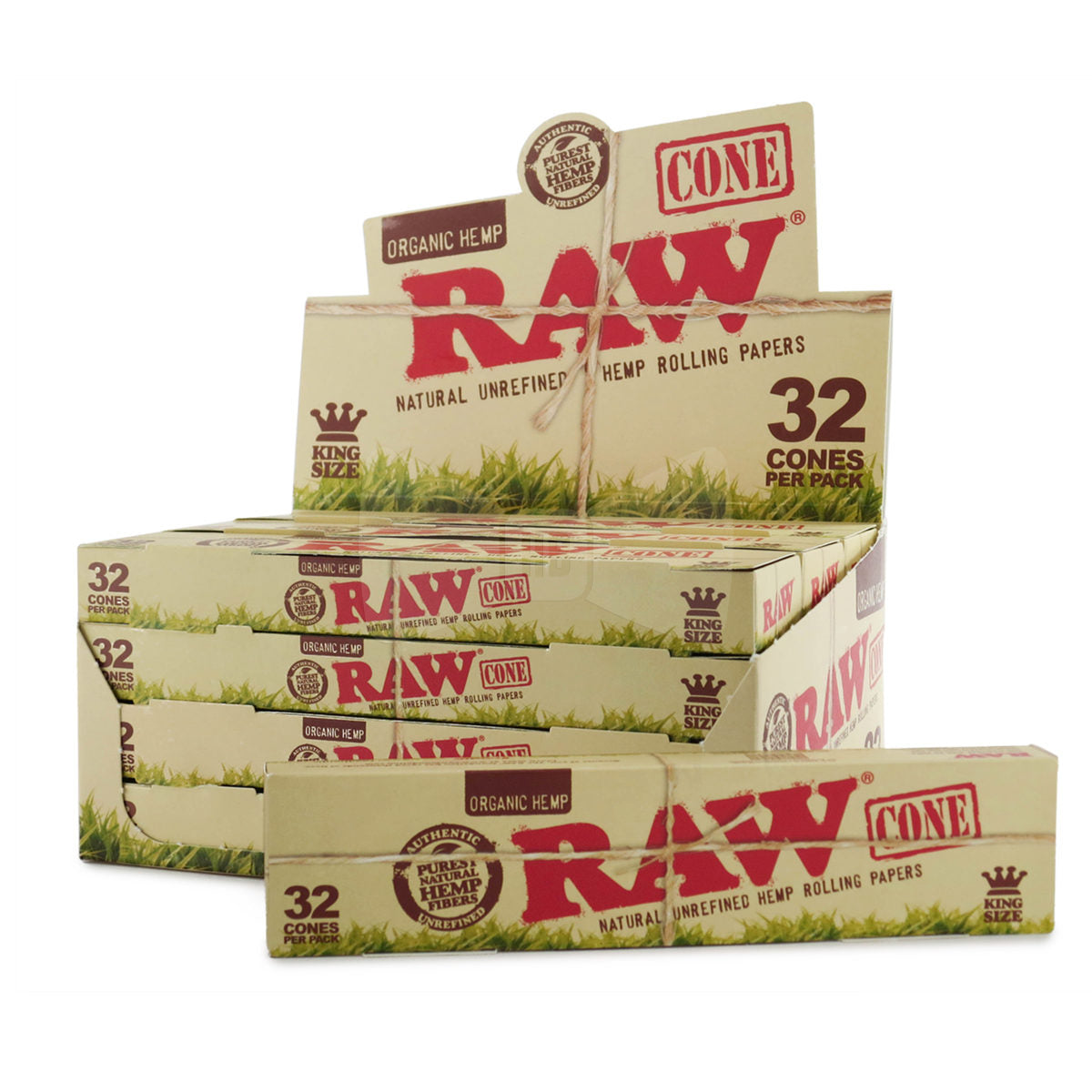 RAW CONE ORAGNIC 1 1/4 32 PER PACK