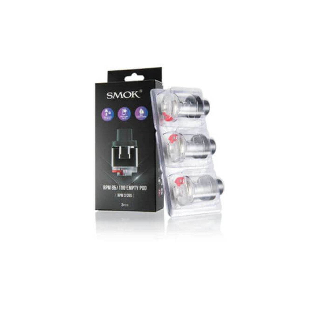 SMOK RPM 85/100 RPM 3 EMPTY POD (3 PACK)