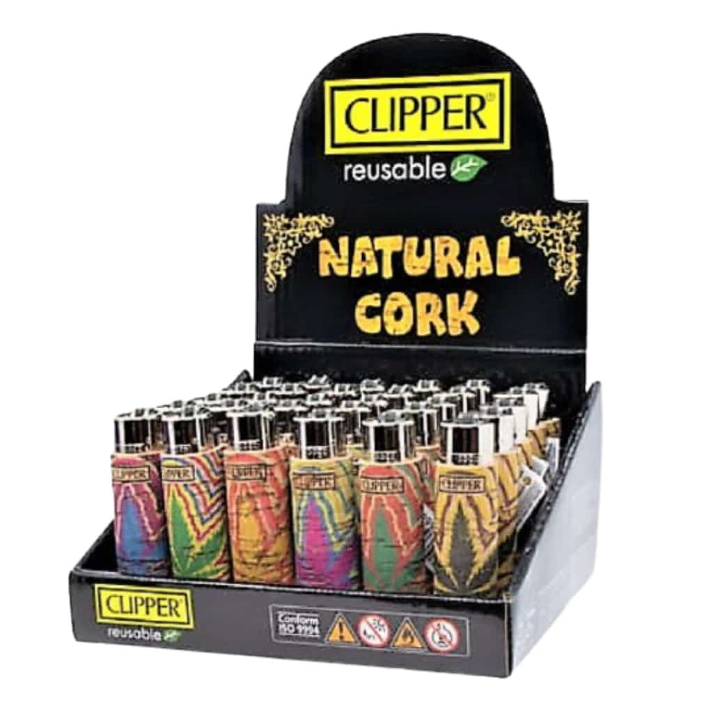 CLIPPER REUSABLE NATURAL CORK LIGHTERS (30CT)