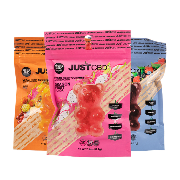 JUST CBD VEGAN HEMP INFUSED GUMMIES 300MG