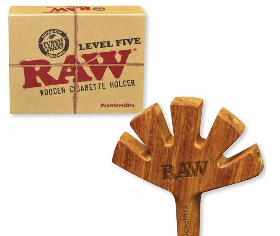 RAW TRIDENT WOODEN CIGARETTE HOLDER