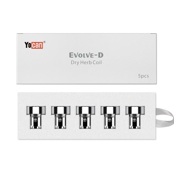 YOCAN EVOLVE-D DRY HERB DUAL COIL 5PCS